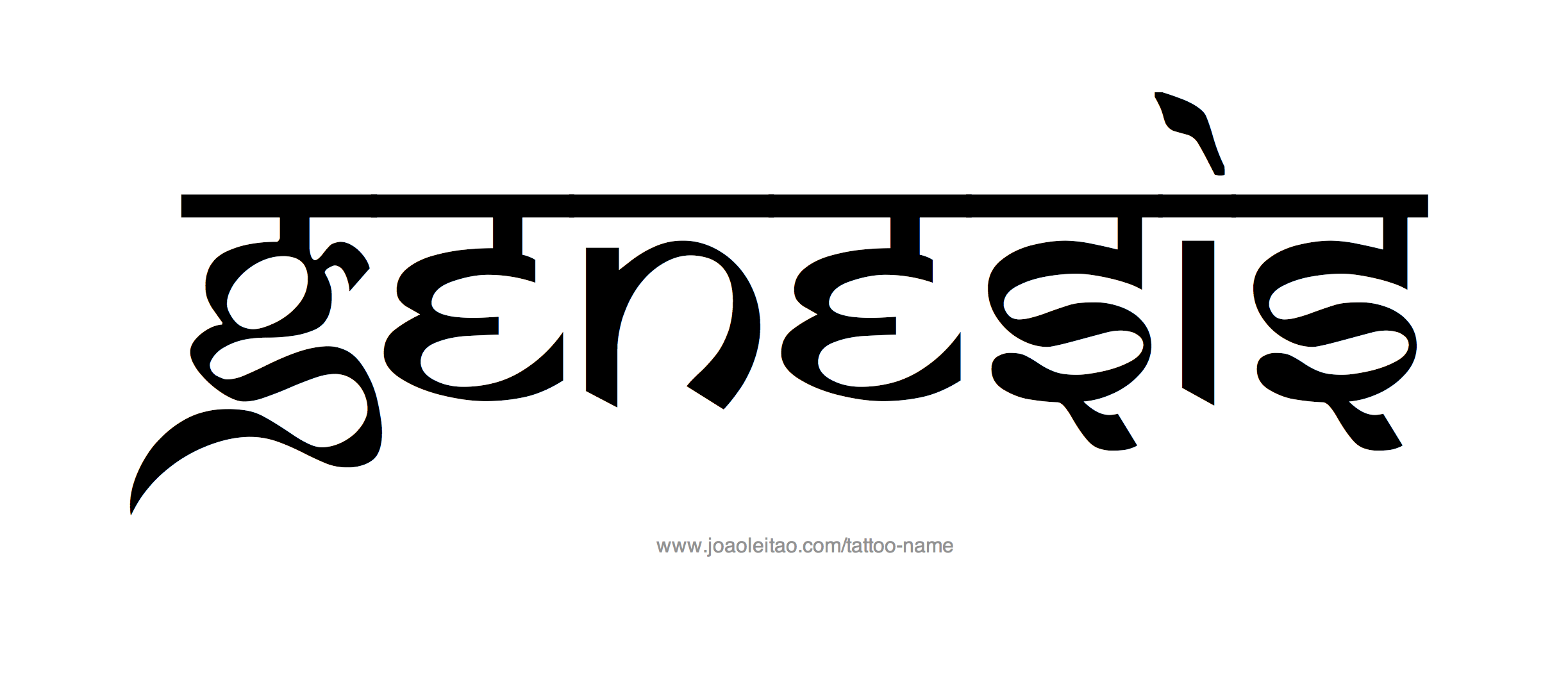 genesis-name-tattoo-designs